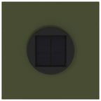 Solar Led Pathway Light 2 pcs Olive Green Cold Rolled Steel