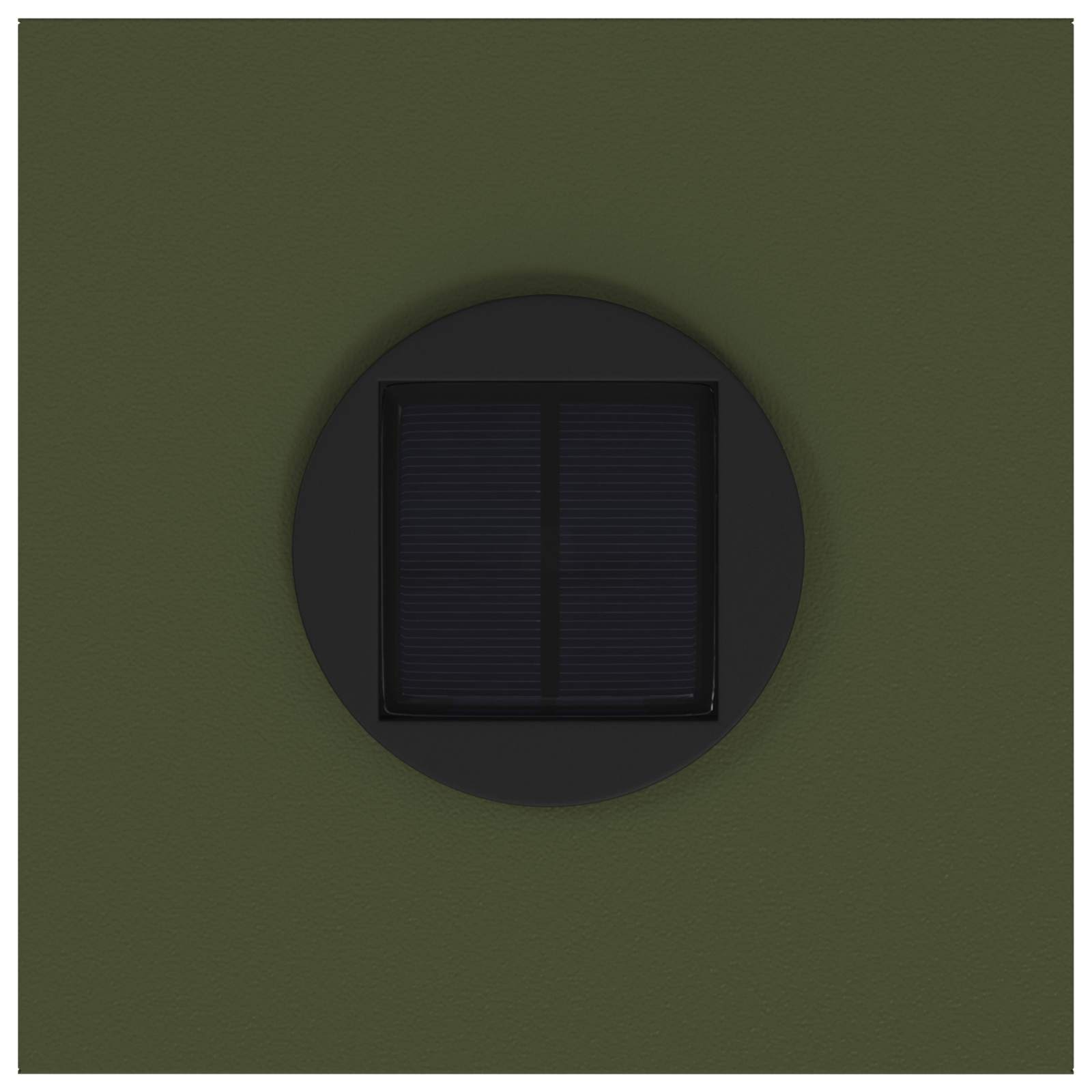 Solar Led Pathway Light 2 pcs Olive Green Cold Rolled Steel