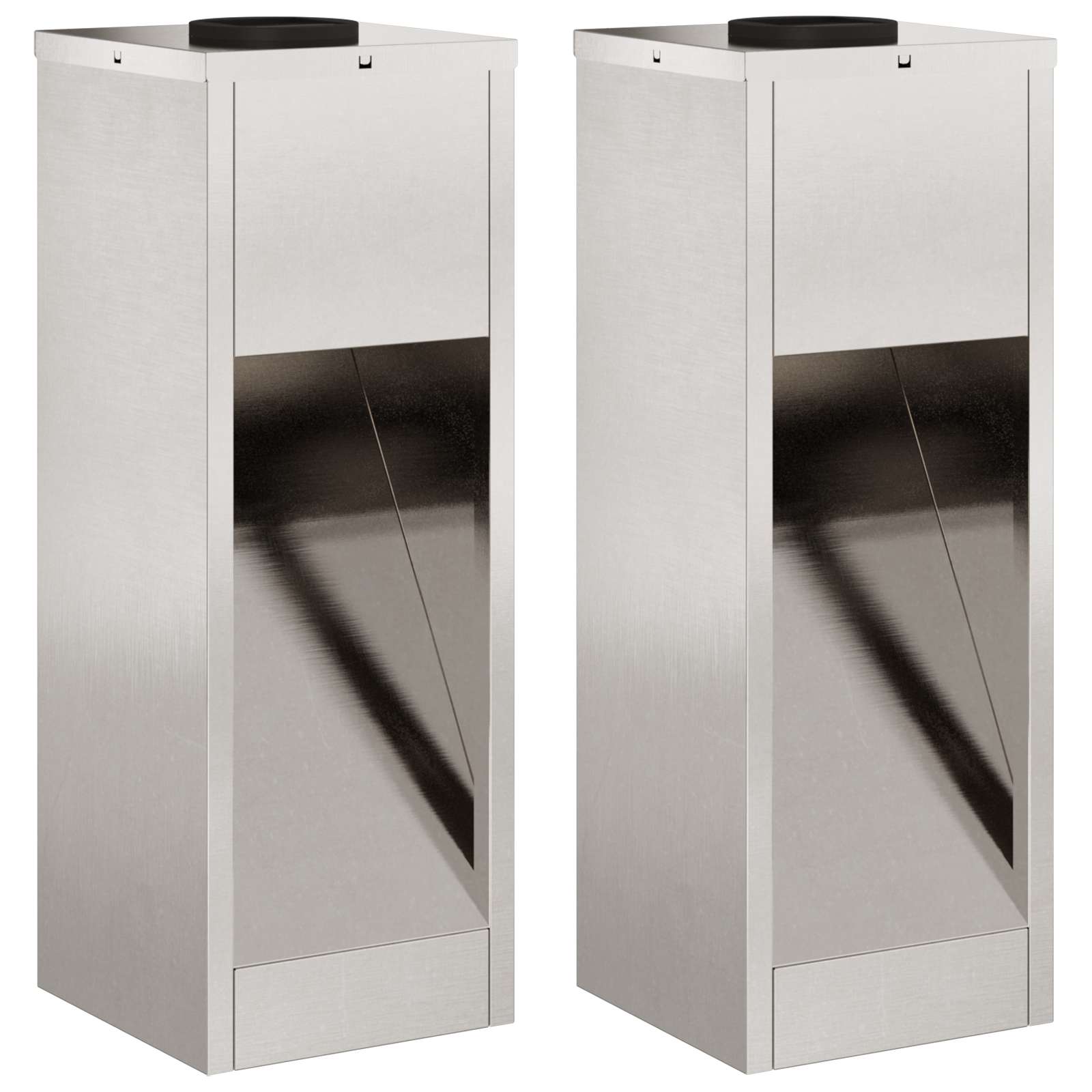 Solar Led Pathway Light 2 pcs Stainless Steel Stainless Steel