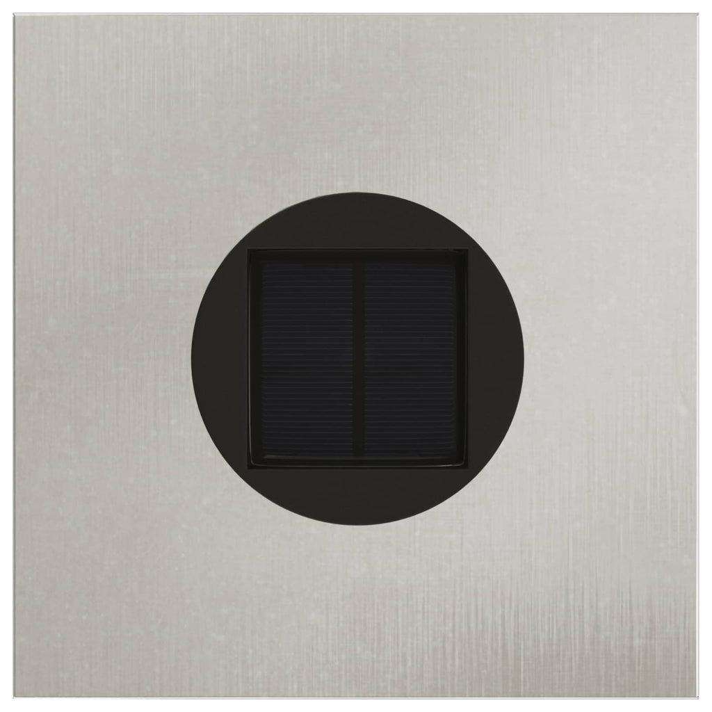 Solar Led Pathway Light 2 pcs Stainless Steel Stainless Steel