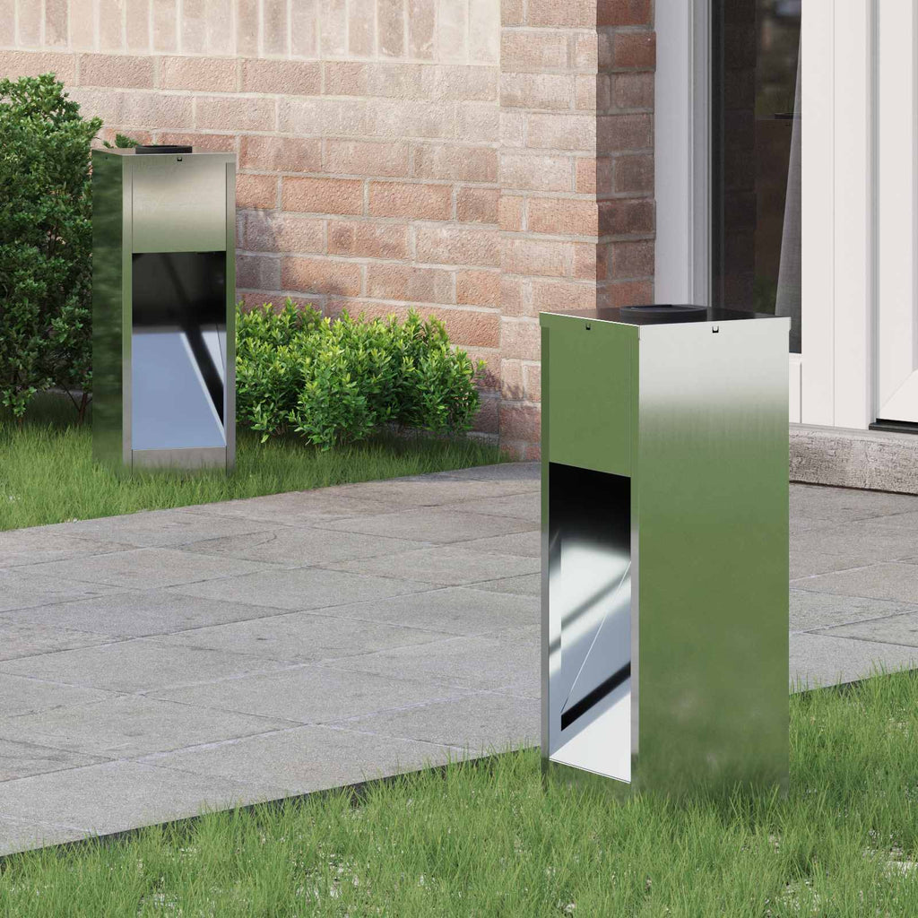 Solar Led Pathway Light 2 pcs Galvanized Galvanized