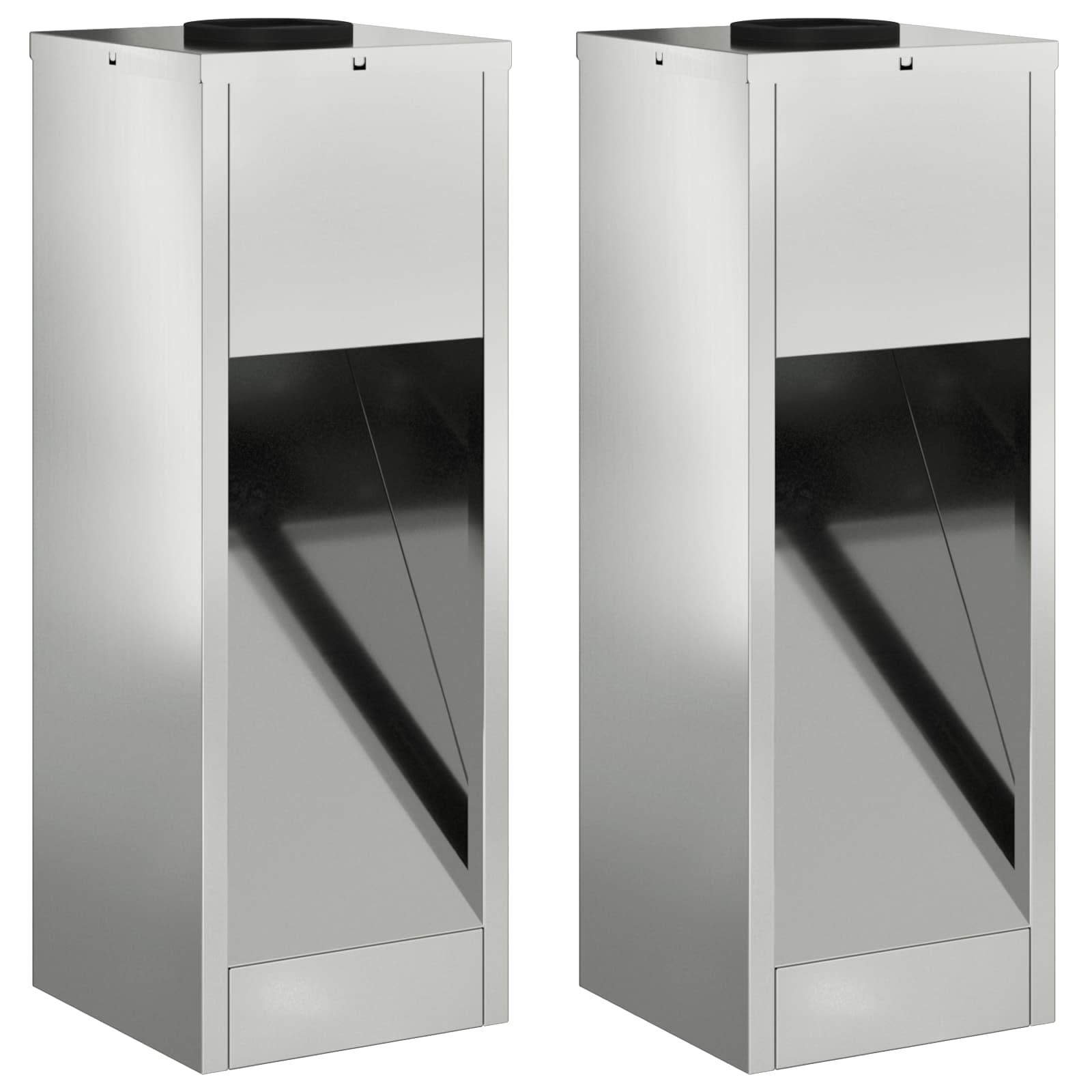 Solar Led Pathway Light 2 pcs Galvanized Galvanized