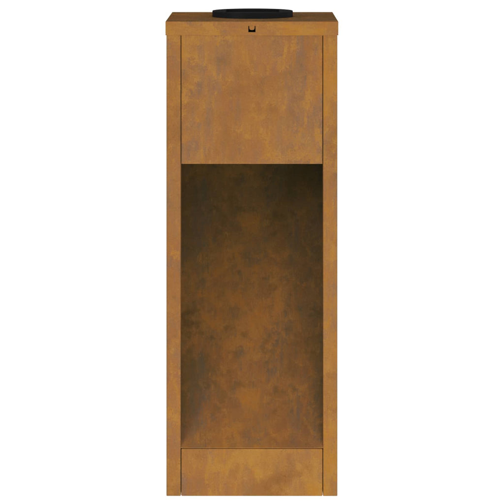 Solar Led Pathway Light 2 pcs Corten Steel Corten Steel