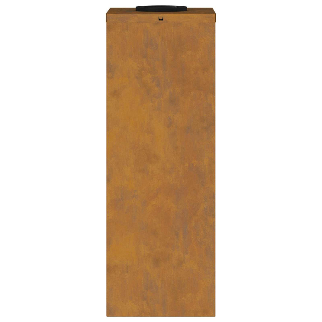 Solar Led Pathway Light 2 pcs Corten Steel Corten Steel
