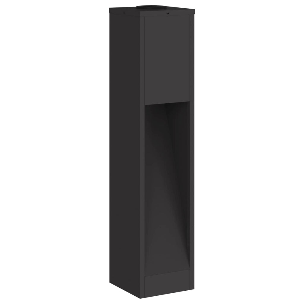 Solar Led Pathway Light 2 pcs Black Cold Rolled Steel