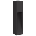 Solar Led Pathway Light 2 pcs Black Cold Rolled Steel