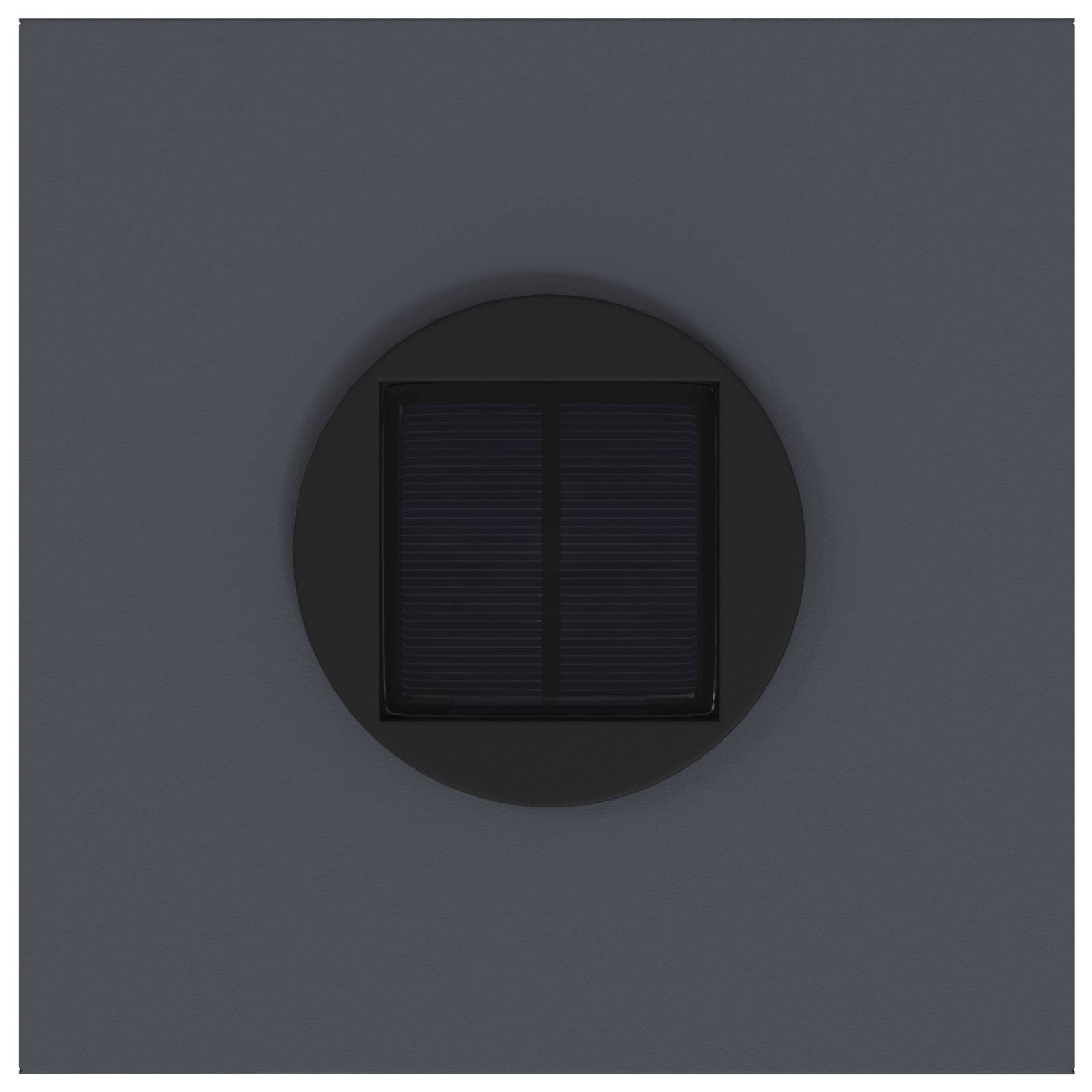 Solar Led Pathway Light 2 pcs Anthracite Cold Rolled Steel