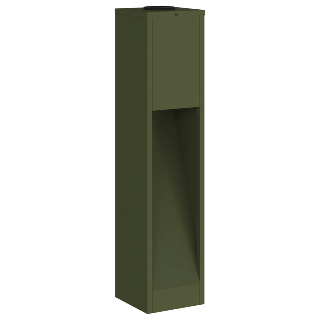 Solar Led Pathway Light 2 pcs Olive Green Cold Rolled Steel