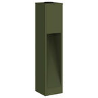 Solar Led Pathway Light 2 pcs Olive Green Cold Rolled Steel