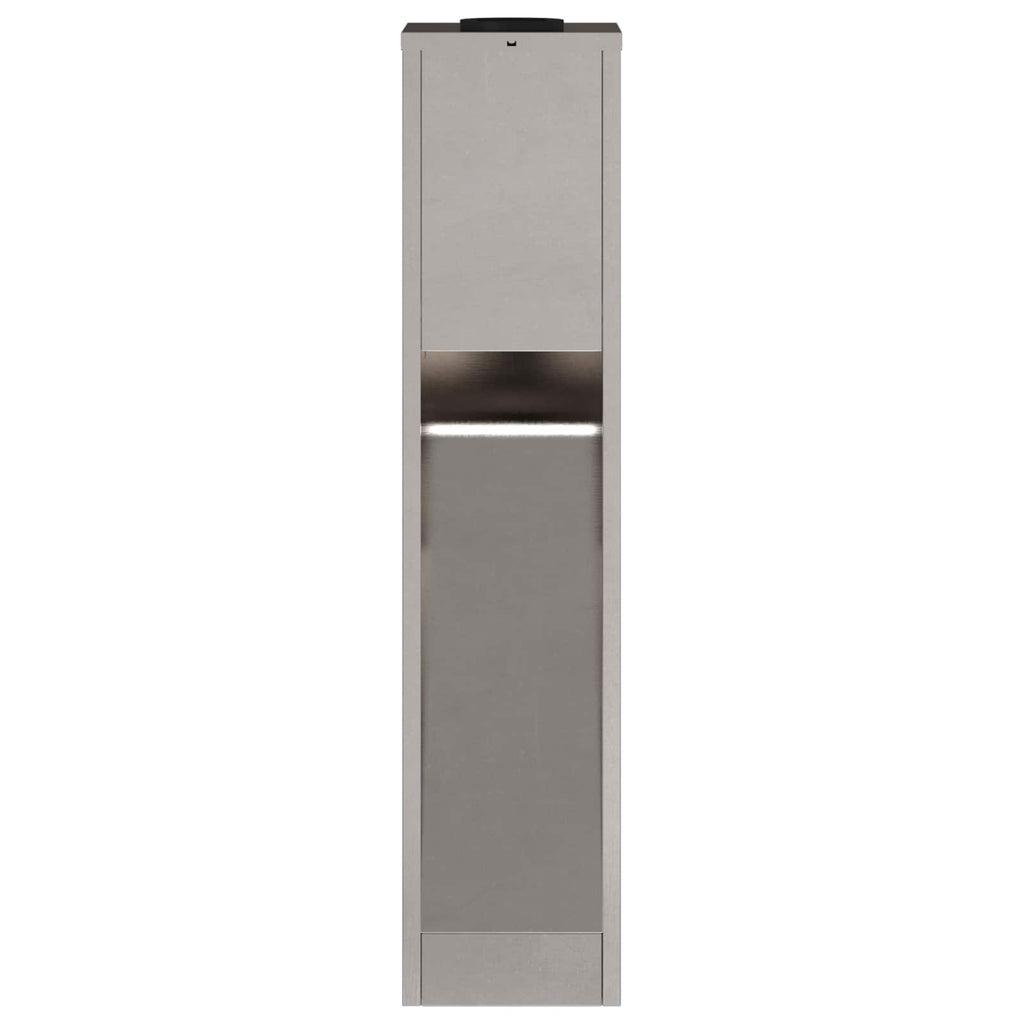 Solar Led Pathway Light 2 pcs Stainless Steel Stainless Steel