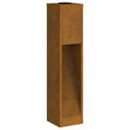 Solar Led Pathway Light 2 pcs Corten Steel Corten Steel