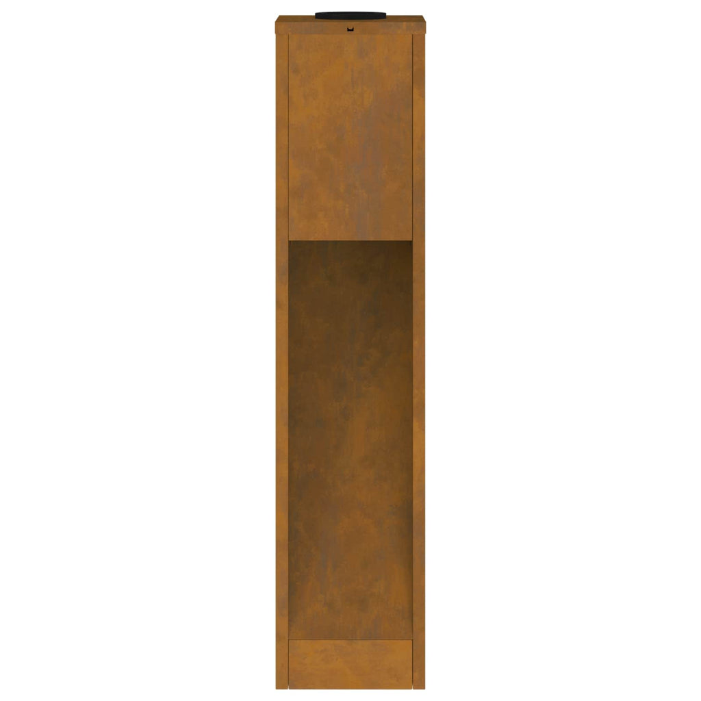 Solar Led Pathway Light 2 pcs Corten Steel Corten Steel