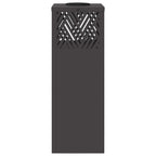 Solar LED Pathway Light 2 pcs Black Cold Rolled Steel