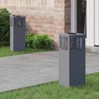 Solar LED Pathway Light 2 pcs Anthracite Cold Rolled Steel