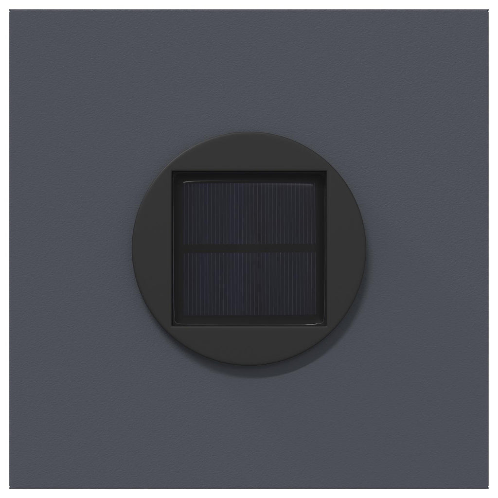 Solar LED Pathway Light 2 pcs Anthracite Cold Rolled Steel