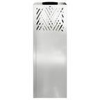 Solar LED Pathway Light Herringbone 2 pcs Galvanized Galvanized