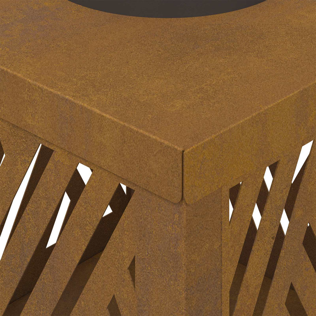 Solar LED Pathway Light 2 pcs Corten Steel Corten Steel