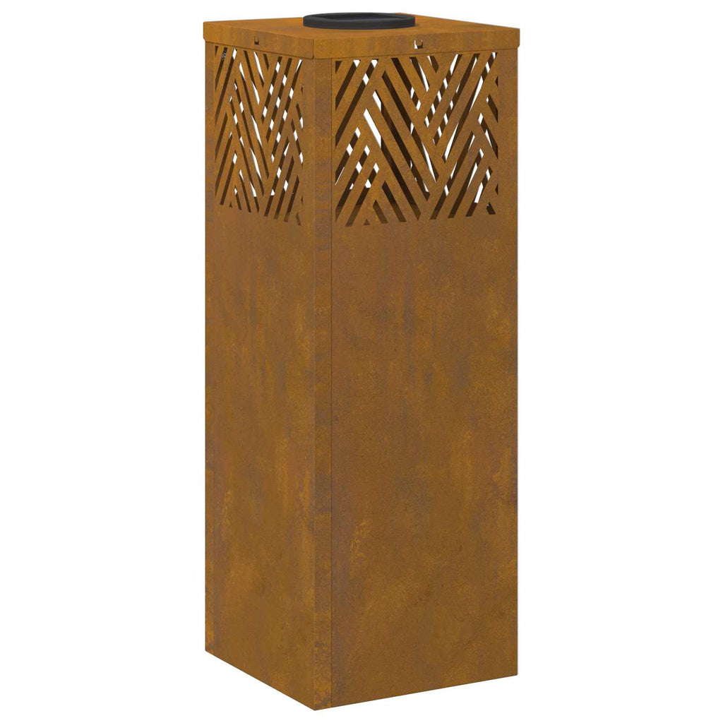 Solar LED Pathway Light 2 pcs Corten Steel Corten Steel