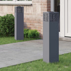 Solar LED Pathway Light 2 pcs Anthracite Cold Rolled Steel