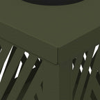 Solar LED Pathway Light 2 pcs Olive Green Cold Rolled Steel