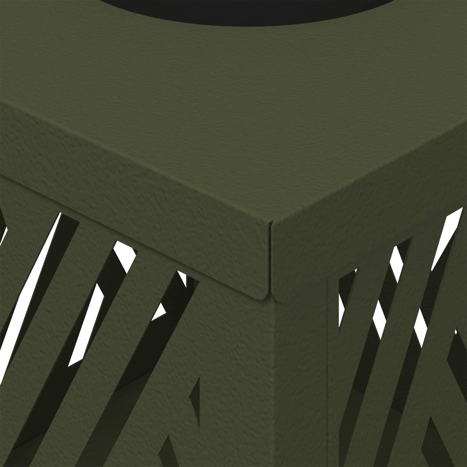 Solar LED Pathway Light 2 pcs Olive Green Cold Rolled Steel