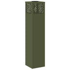 Solar LED Pathway Light 2 pcs Olive Green Cold Rolled Steel