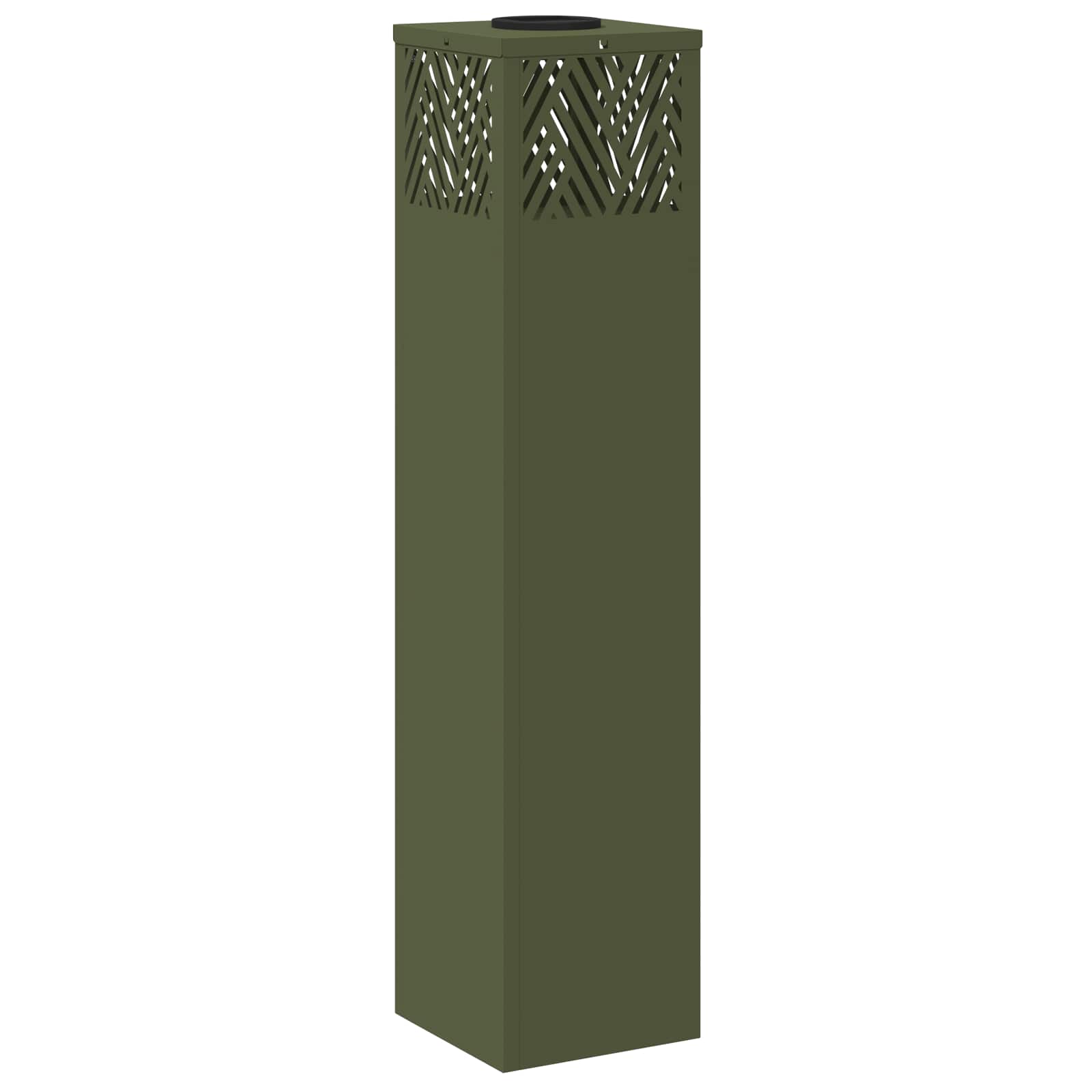 Solar LED Pathway Light 2 pcs Olive Green Cold Rolled Steel