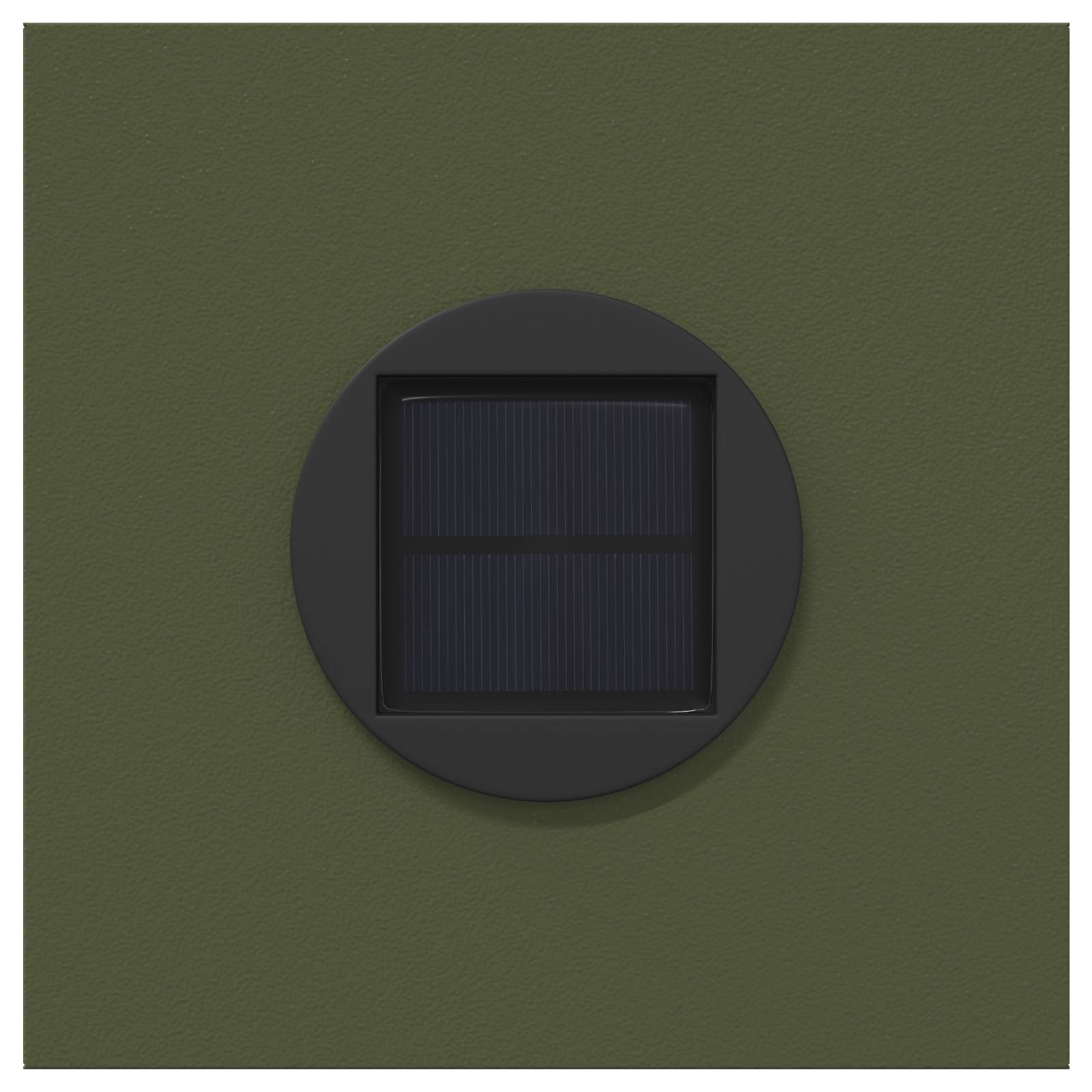 Solar LED Pathway Light 2 pcs Olive Green Cold Rolled Steel