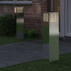 Solar LED Pathway Light 2 pcs Stainless Steel Stainless Steel