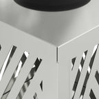 Solar LED Pathway Light Herringbone 2 pcs Galvanized Galvanized