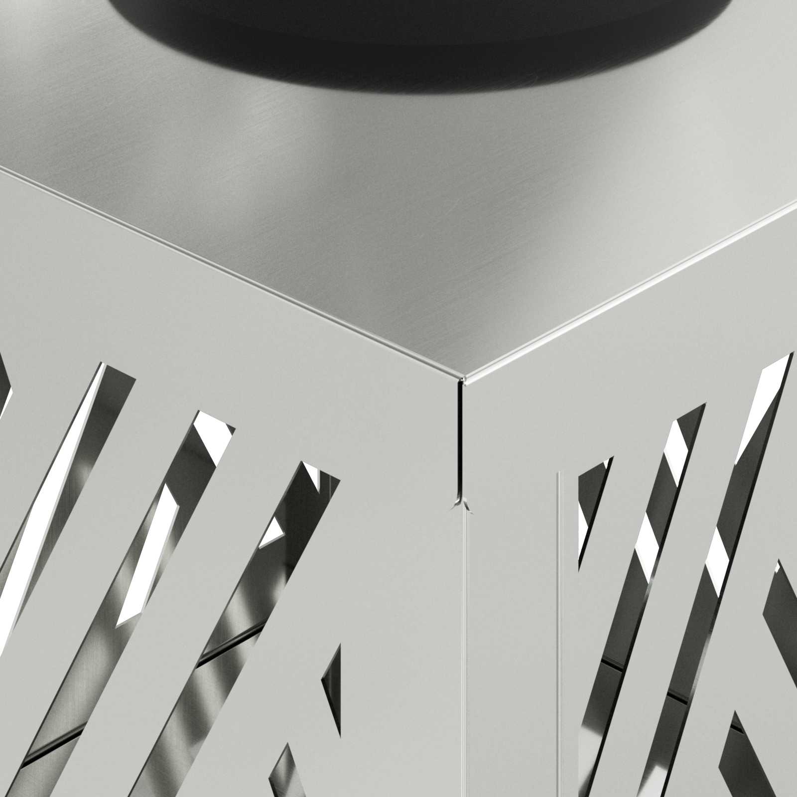 Solar LED Pathway Light Herringbone 2 pcs Galvanized Galvanized