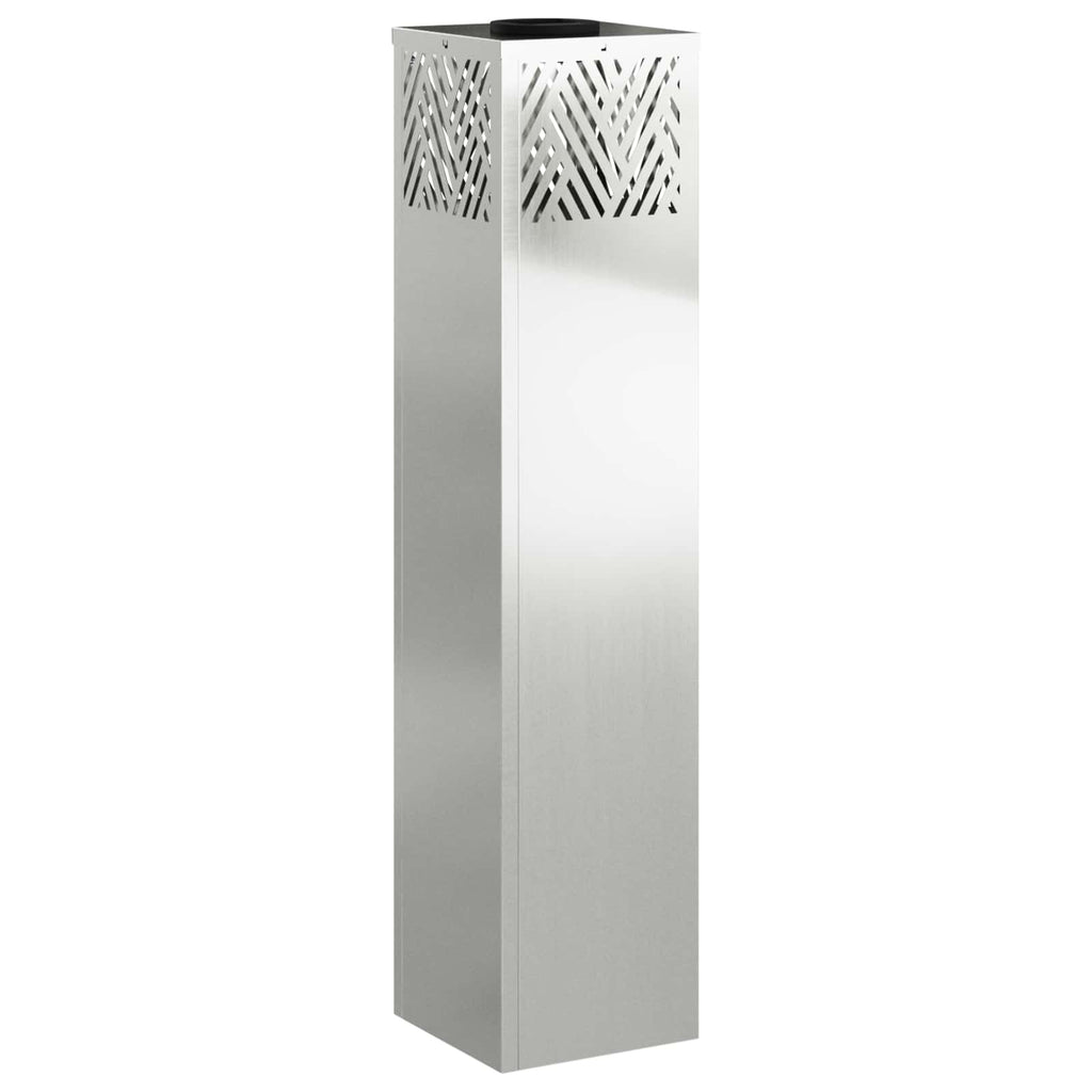 Solar LED Pathway Light Herringbone 2 pcs Galvanized Galvanized