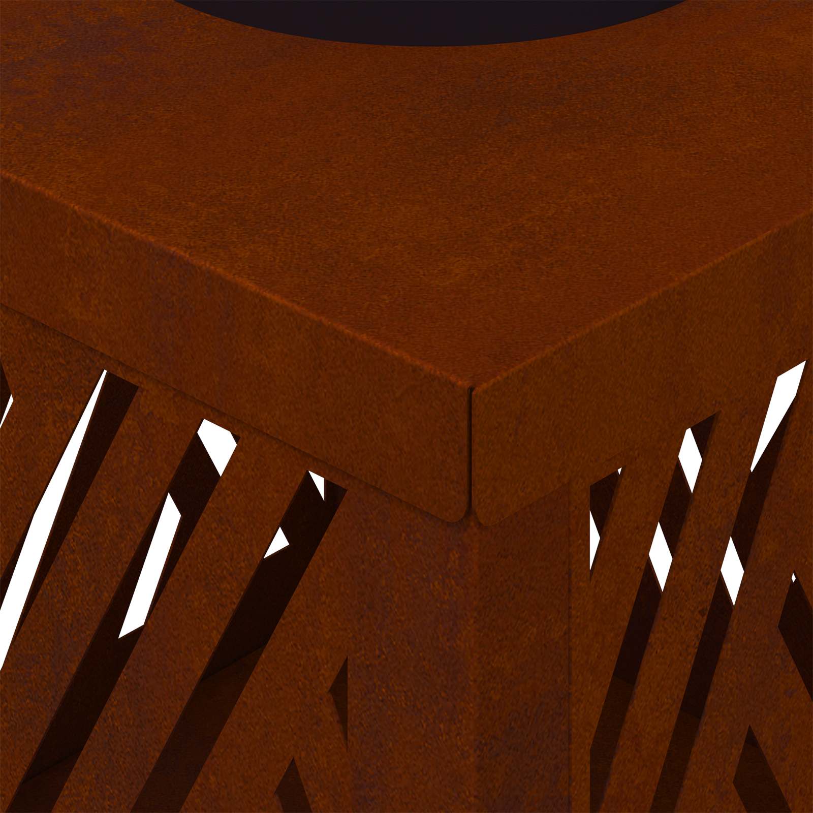 Solar LED Pathway Light 2 pcs Corten Steel Corten Steel