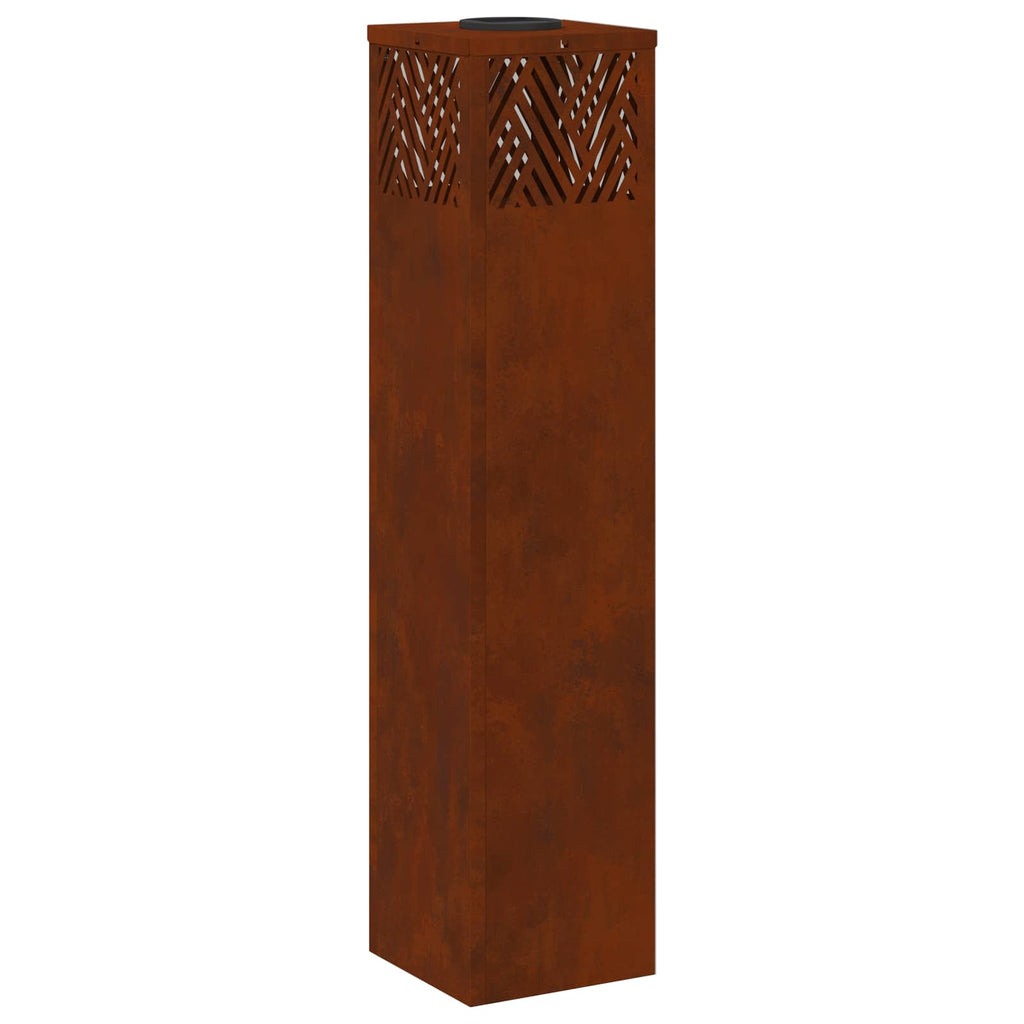 Solar LED Pathway Light 2 pcs Corten Steel Corten Steel