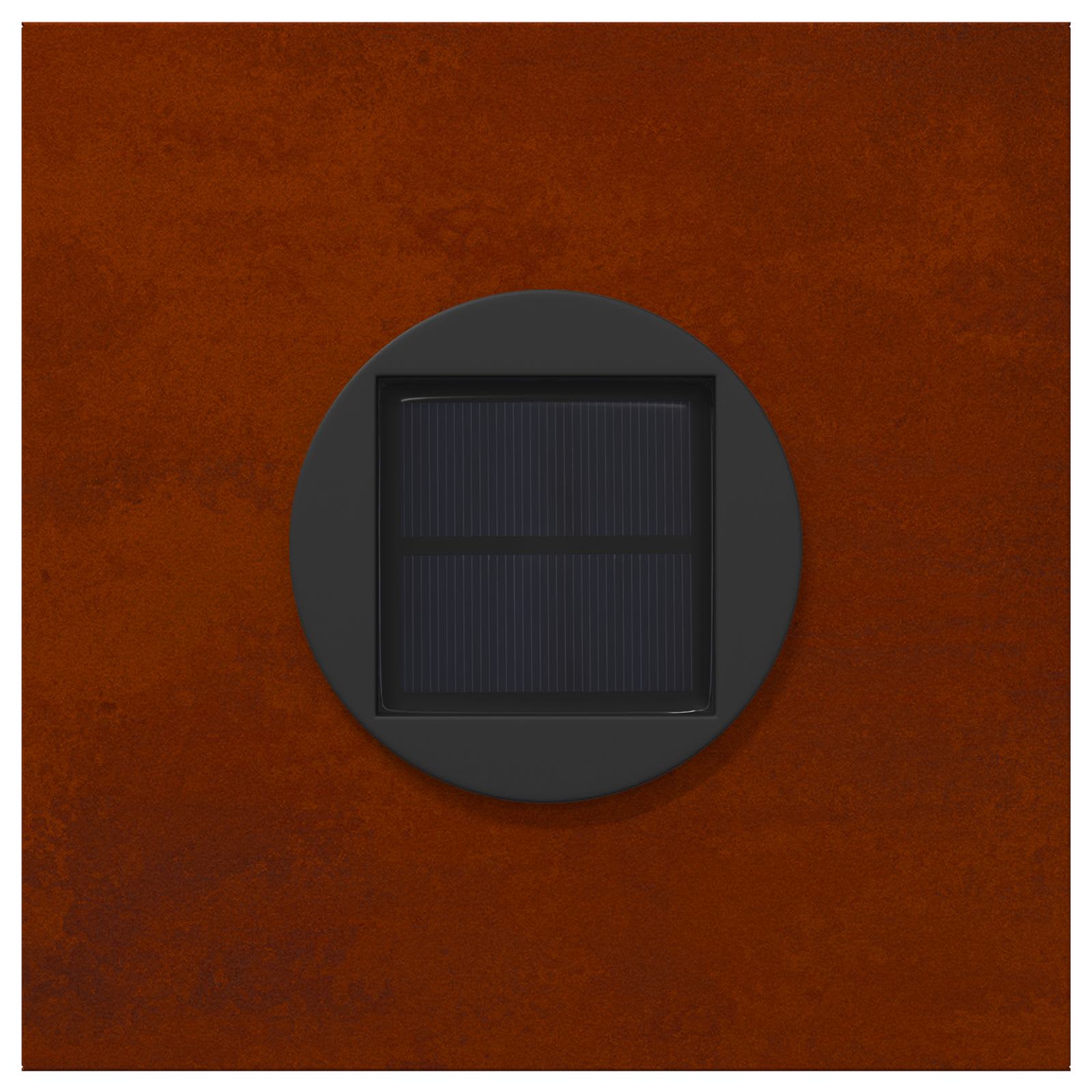 Solar LED Pathway Light 2 pcs Corten Steel Corten Steel