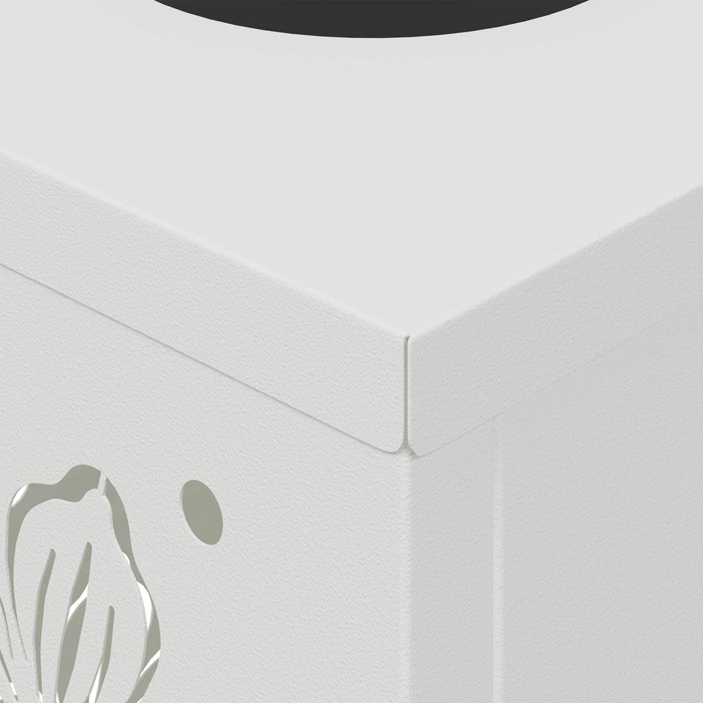 Solar LED Pathway Light 2 pcs White Cold Rolled Steel