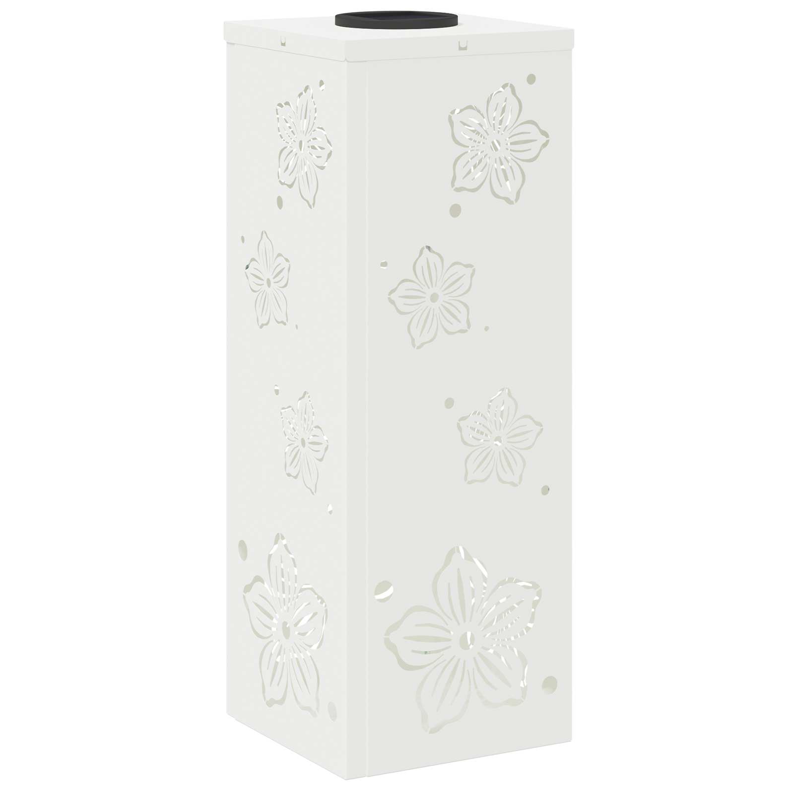 Solar LED Pathway Light 2 pcs White Cold Rolled Steel