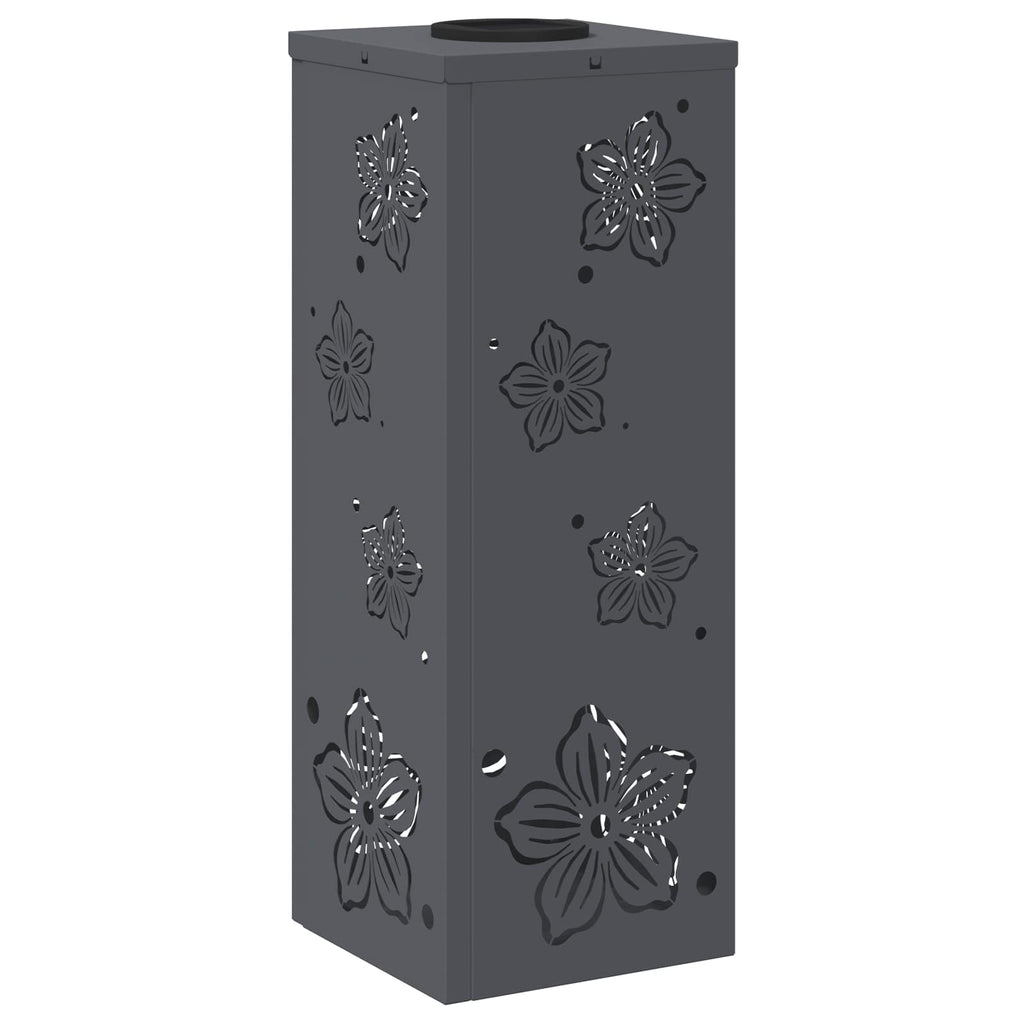 Solar LED Pathway Light 2 pcs Anthracite Cold Rolled Steel