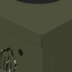 Solar LED Pathway Light 2 pcs Olive Green Cold Rolled Steel