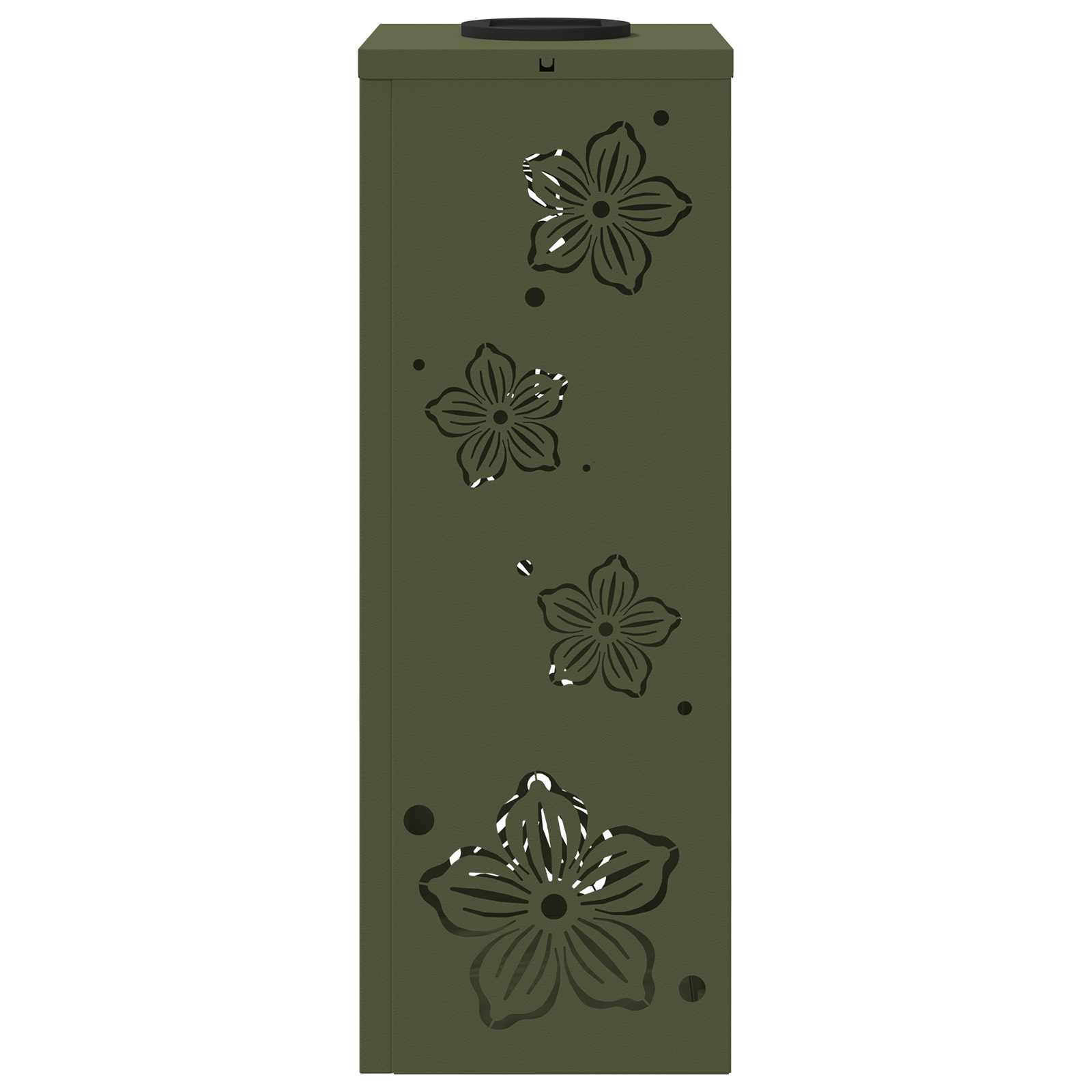 Solar LED Pathway Light 2 pcs Olive Green Cold Rolled Steel