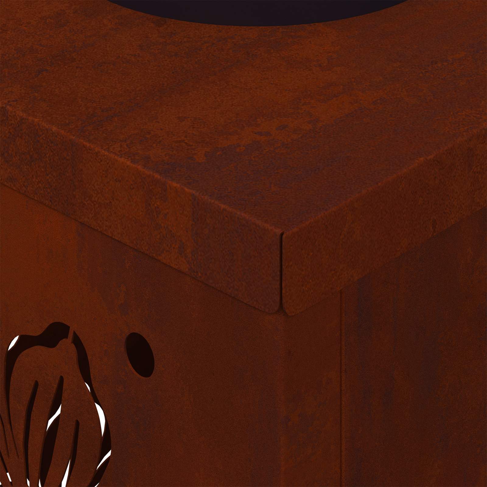 Solar LED Pathway Light 2 pcs Corten Steel Corten Steel