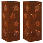 Solar LED Pathway Light 2 pcs Corten Steel Corten Steel