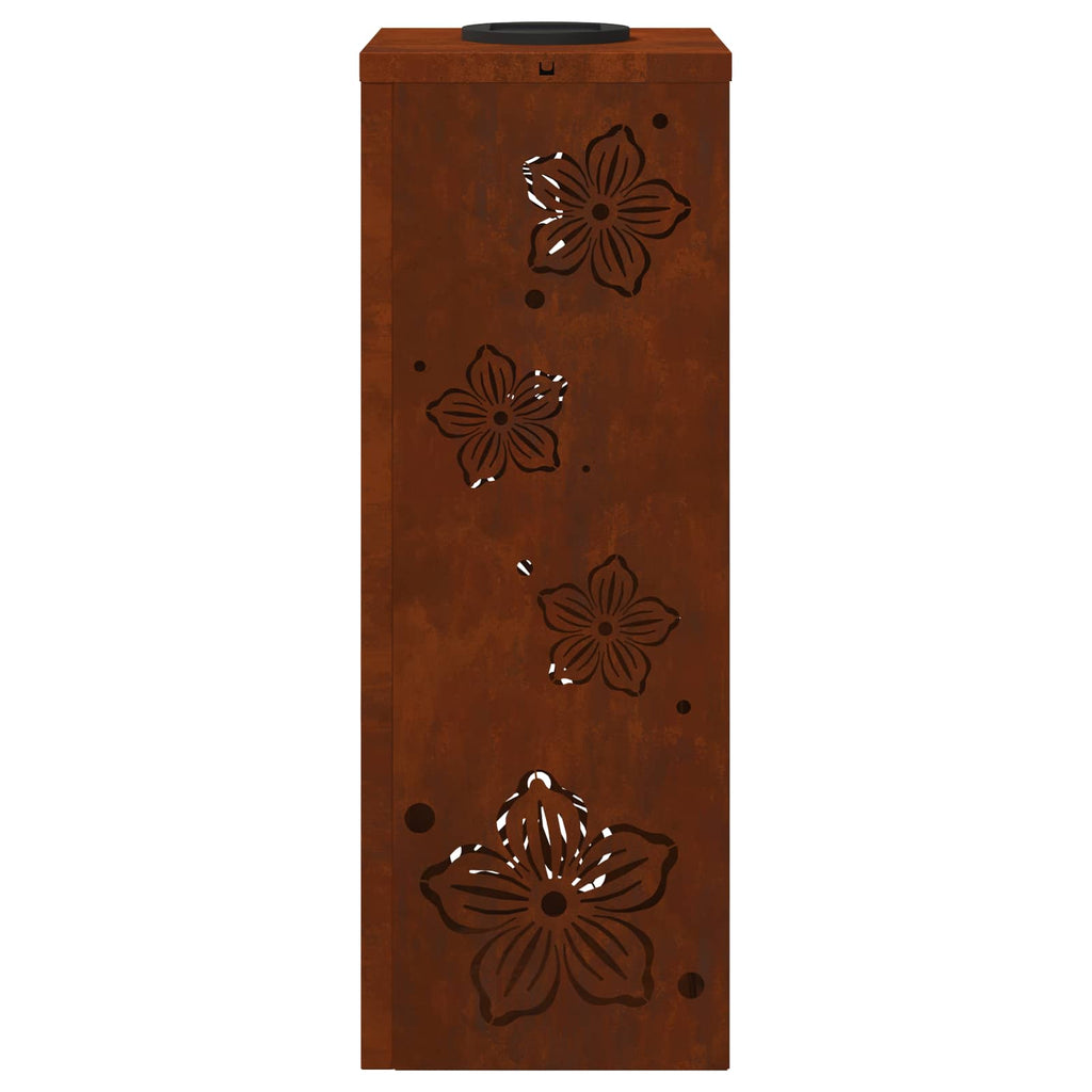 Solar LED Pathway Light 2 pcs Corten Steel Corten Steel