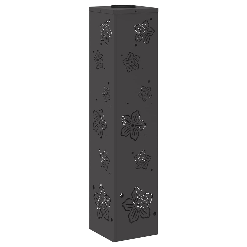 Solar LED Pathway Light 2 pcs Black Cold Rolled Steel