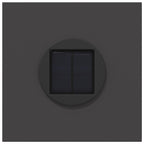 Solar LED Pathway Light 2 pcs Black Cold Rolled Steel