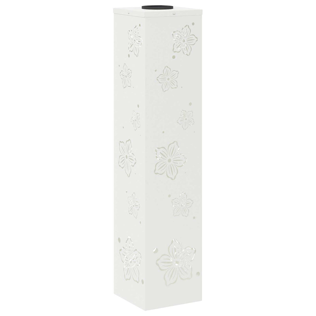 Solar LED Pathway Light 2 pcs White Cold Rolled Steel