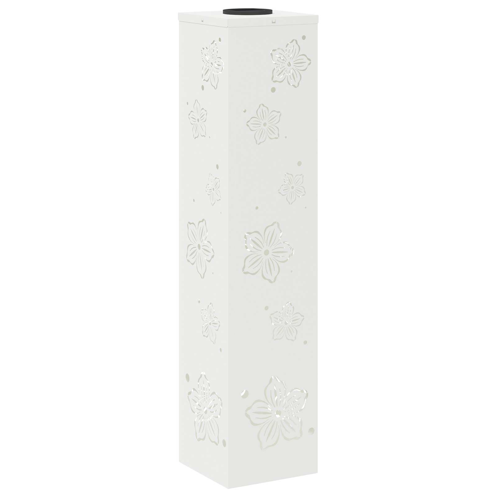 Solar LED Pathway Light 2 pcs White Cold Rolled Steel