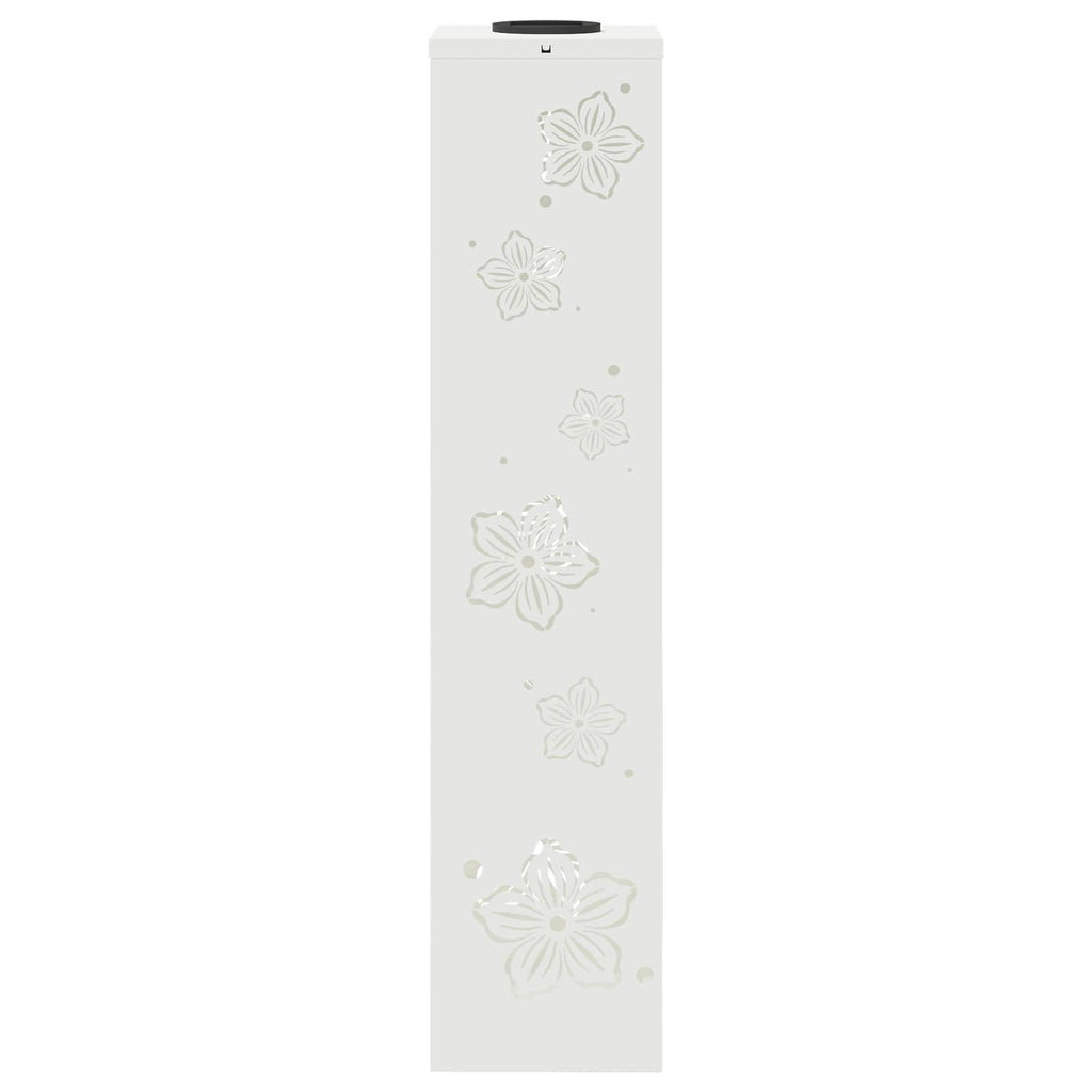 Solar LED Pathway Light 2 pcs White Cold Rolled Steel