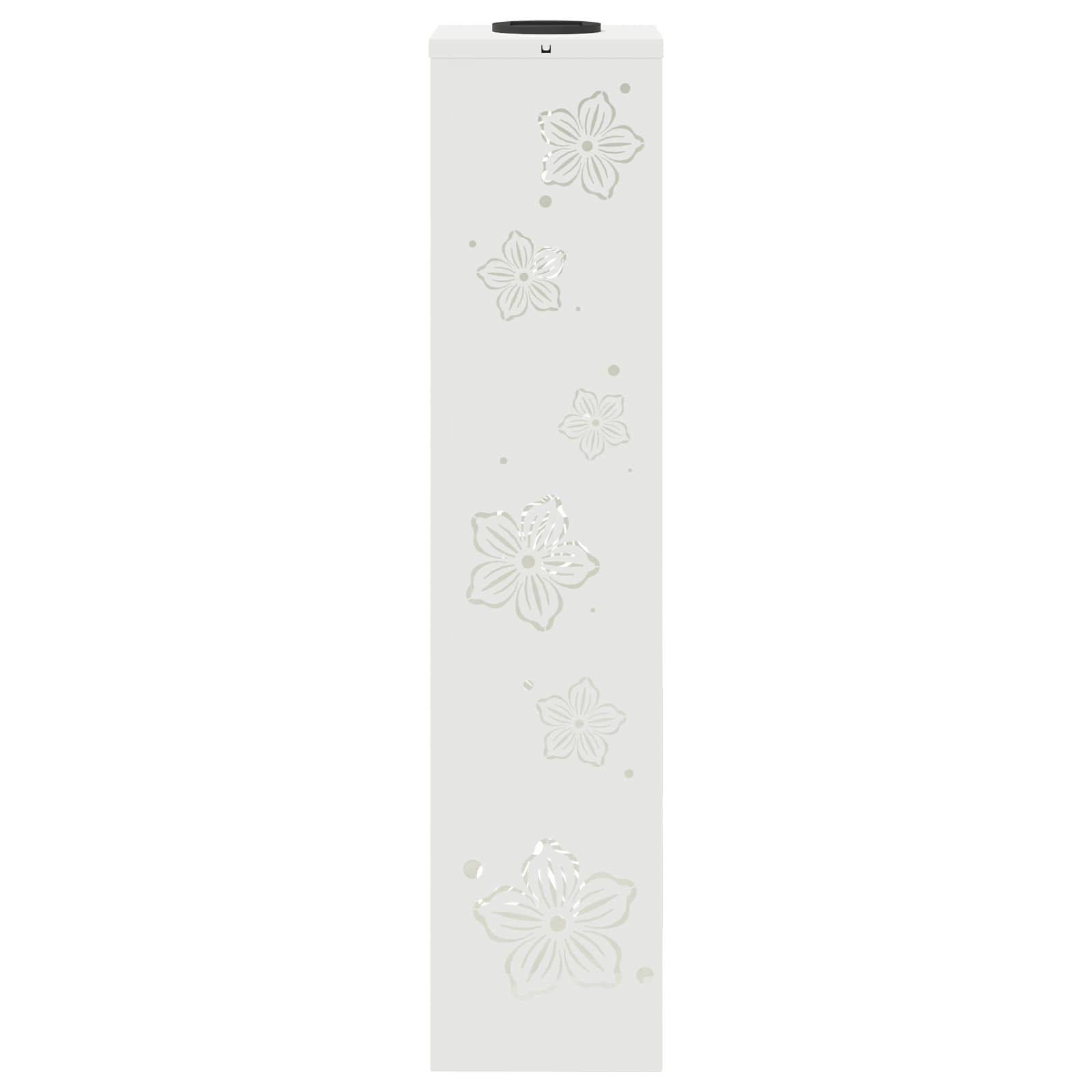 Solar LED Pathway Light 2 pcs White Cold Rolled Steel