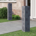 Solar LED Pathway Light 2 pcs Anthracite Cold Rolled Steel